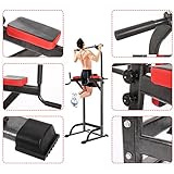 Hurbo Pull Up Stand Full Body Power Tower – Adjustable Chin Up Bar Power Tower for Home Gym