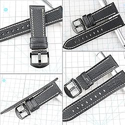 REZERO Genuine Leather Watch Band Watch Strap Grain