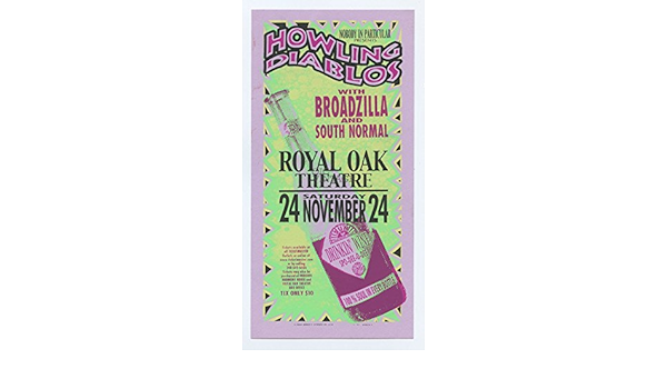 Howling Diablos Handbill 01 Nov 24 Royal Oak Mi At Amazon S Entertainment Collectibles Store