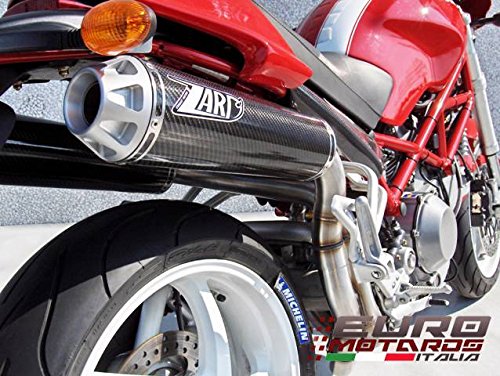 Ducati Monster S4R S4RS Testastretta Zard Exhaust Carbon Mufflers +2.5HP