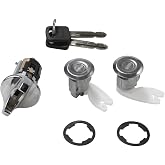 RLB-HILON Door Lock Cylinders and Ignition Switch with Keys | Compatible with Ford F150 F250 F350 Pickup Bronco E150 E250 E350 Van 1992 1993 1994 1995 Year