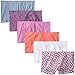 Fruit of the Loom Women's 6 Pack Comfort Covered Waistband Boyshort Panties, Assorted, 8