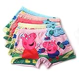 LEMONBABY My Little Pony Little Girls' Assorted Boxer Briefs (Pack Of 5) (3-4Y, Peppa Pig)