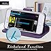 FYY Designed for iPhone SE Case 2022 (3rd Gen) / iPhone SE Case 2020 (2nd Gen) / iPhone 7 Case/iPhone 8 Case, Luxury Genuine Leather Wallet Phone Case with Card Holder Flip Kickstand Cover Purple