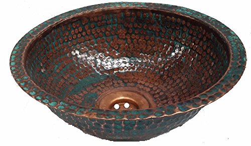 Egypt gift shops Hand Textured Dome Oxidized VERY SMALL Narrow Places Vanity Innovative Copper Bath Sink House Remodel