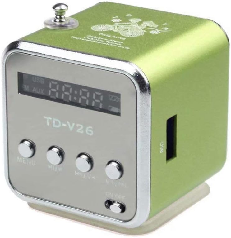 TD-V26 Portable Mini Digital Stereo Speaker Speaker Mp3 Music Player FM Radio