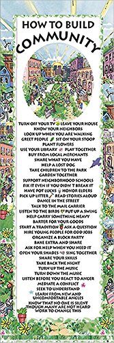 Laminated How to Build Community Karen Kerney Motivational Poster Print 12x36