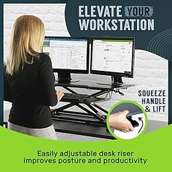 TechOrbits Standing Desk Converter - Adjustable Sit
