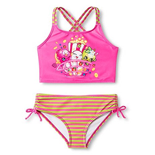 Shopkins Girls Two Piece Tankini Swimsuit (4-6X) (4)