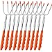 M MCIRCO Marshmallow Roasting Sticks,Set of 10 Pack 45?¡ã Telescoping Smores Skewers Hot Dog Extending Stainless Steel Forks for Camping, Campfire, Bonfire Kids