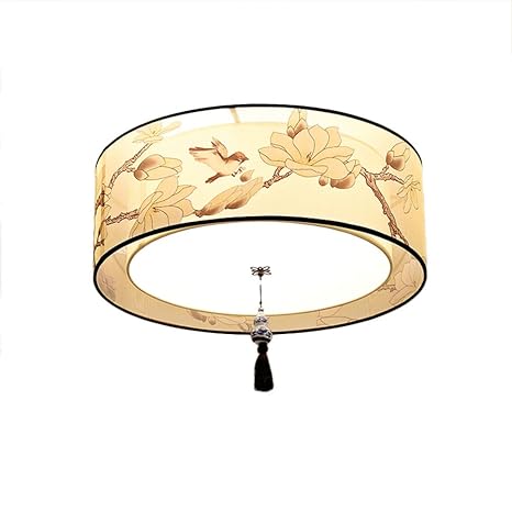 Cuican Drum Ceiling Light Flush Mount Modern Creative Round Cloth