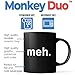 Monkey Duo meh Mug, Ceramic Coffee Mug or Tea Cup