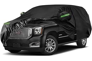 SPORTULI Waterproof Car Cover Replace for 2007-2024 Chevrolet Tahoe/GMC Yukon/Cadillac Escalade, 6 Layers All Weather Car Covers with Zipper Door for Snow Rain Dust Hail Protection (Tahoe)