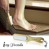Pumice Stone - Better Grip With Handle And Less Mess - The Best Callus Remover Brush With 100% Pumice