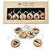 Jetty Home 6 Piece Nautical Beach Wine Glass Charm Gift Set, Cork