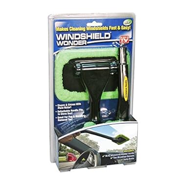 Telebrands Windshield Wonder Microfiber Long Handled Cleaning Tool