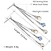 DESIMTION Gifts for Wife Sterling Silver Dangling Dangle Earrings for Women Crystals form Swarovski