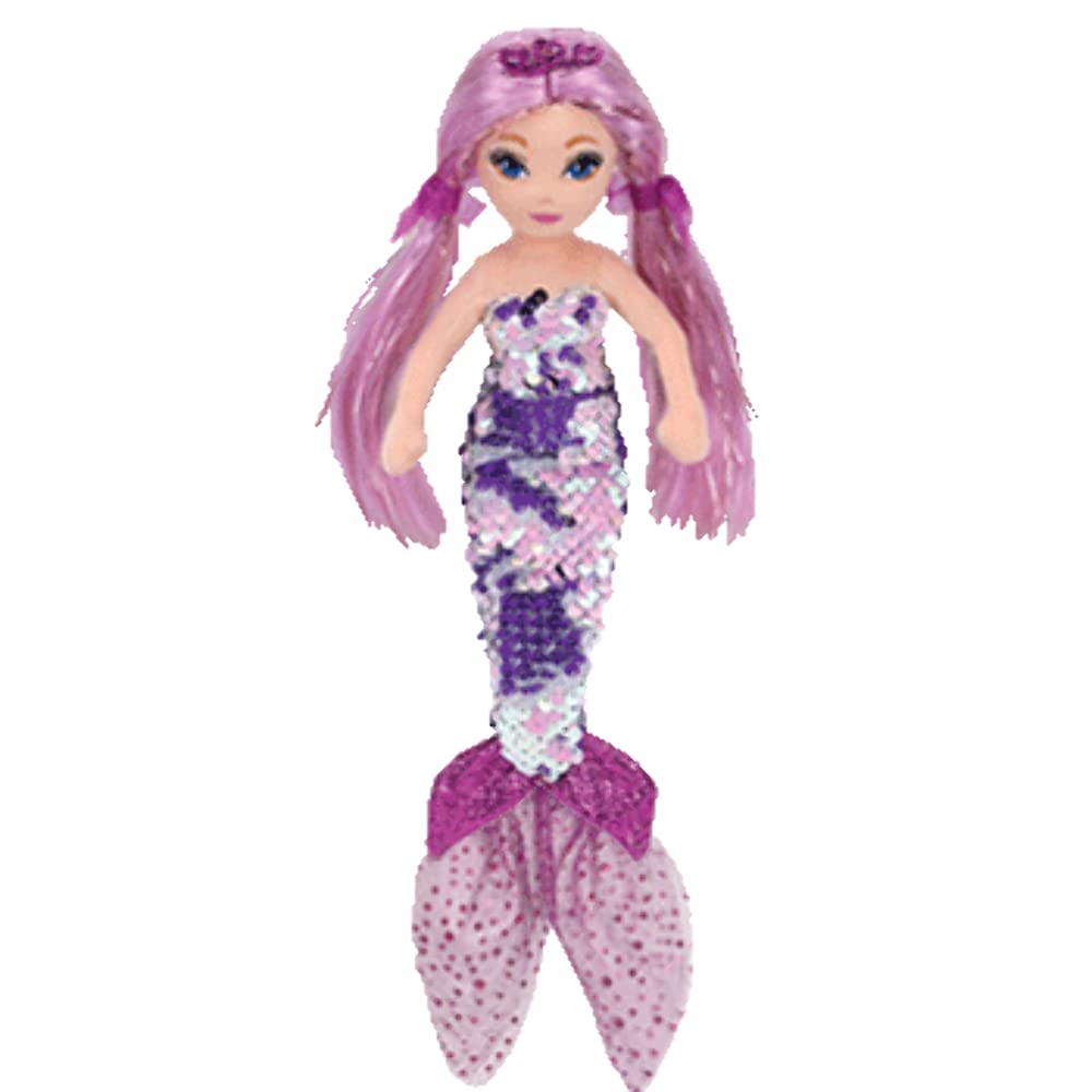 TY Lorelei Purple Sequin Mermaid Reg