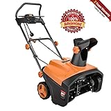 TACKLIFE Snow Blower, 15Amp Electric Snow Blower, 20 INCH Width Steal Auger, 30ft Throwing Distance, Overload Protection, Anti-Freezing Handle, for Snow Cleaning, GST01