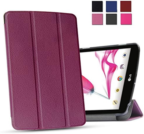 Alltic LG G Pad F 8.0 Case, Ultra Slim Lightweight Stand Cover for LG G Pad F 8.0 [4G LTE AT&amp;T Model V495 / T-Mobile V496 / US Cellular UK495] &amp; [G Pad 2 8.0 V498] 8-Inch Tablet, Purple