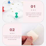 MAGICLULU Hexagon Felt Board DIY Decor White 0.8x19.1x22CM view 4