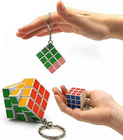 Toys Bhoomi Pocket Puzzles Key-Chain Cube 1 Piece - Multi Color