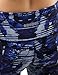 ODODOS by Power Flex Women's Tummy Control Workout Running Printed Capris Yoga Capris Pants With Hidden Pocket ,Indigo, Medium