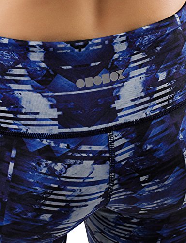 image for ODODOS Power Flex Printed Yoga Capris Tummy Control Workout Non See-Th