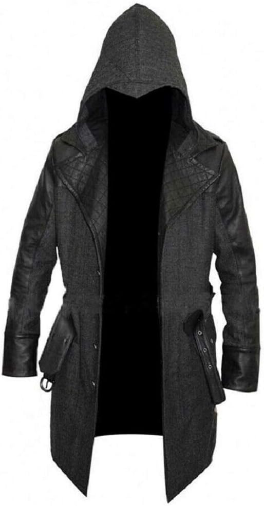 Men's Leather Jacket Removable Hood - Coats For Men