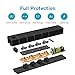 HAUSBELL Type C 3in1 Power Strip, Surge Protector 8-Outlet 1750W Surge Protector Power Strip 6A with 2Type C and 2USB Ports, Compatible iphone XS,UL and ETL Listed (Black)