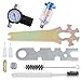 Yescom Professional Hvlp Stainless 1.0mm 1.4mm Spray Paint 2 Gun Kit Primer Gravity Feed Paint 30-43psi