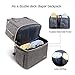 Vogshow Diaper Bag Backpack, Double Layer Waterproof Baby Bags, Large Travel Multifunction Waterproof Baby Nappy Changing Bag for Dad Mom with Insulated Pockets(Grey)