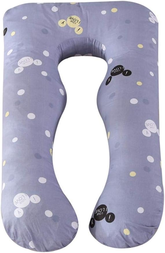 Funarrow Pregnancy Pillow, Multi-Functional Pregnant Women Side Sleeping Cushion U-Shaped Waist Cotton Nursing Pillow with Pillowcase, Fits The Spine to Protect The Waist