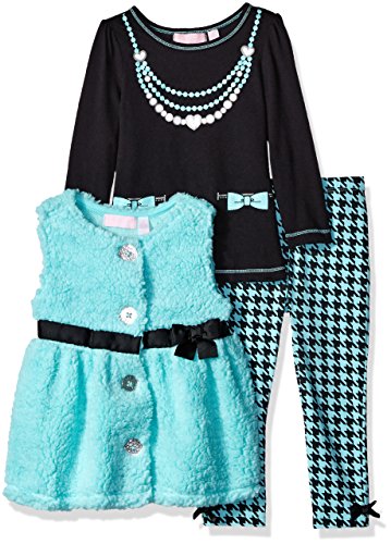 Kids headquarters little girls  vest with black tee and…