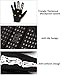 V-best Cycling Skeleton Gloves, Full Finger Skull Gloves Anti-Slip Touch Screen Bicycle Riding Gloves for Women and Men Motorcycle Gloves (Black, L)