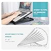 Laptop-Stand-Jelly-Comb-Ergonomic-Notebook-Riser-Desk-9-Level-Adjustable-with-Foldable-Legs-Phone-Holders-and-Cooling-Design-for-Macbook-Tablet-Book-ComputerDesktop-Monitor-Black Laptop Stand, Jelly Comb Ergonomic Notebook Riser Desk 9-Level Adjustable with Foldable Legs, Phone Holders and Cooling…