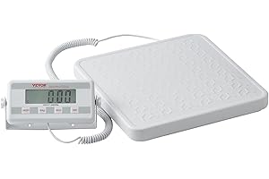 VEVOR Portable Medical Scale, Professional Digital Physician Scale for Weighing - with Anti-slip Platform, 2 Units, Hold & Ta
