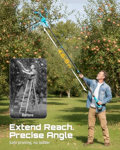 SEESII 2-in-1 Electric Pole Saws for Tree Trimming, Brushless Motor photo 11