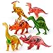 Kids Imaginative Dinosaurs Small & Large Plastic Assorted Toy Dinosaurs | 12 Piece Set, 5-7