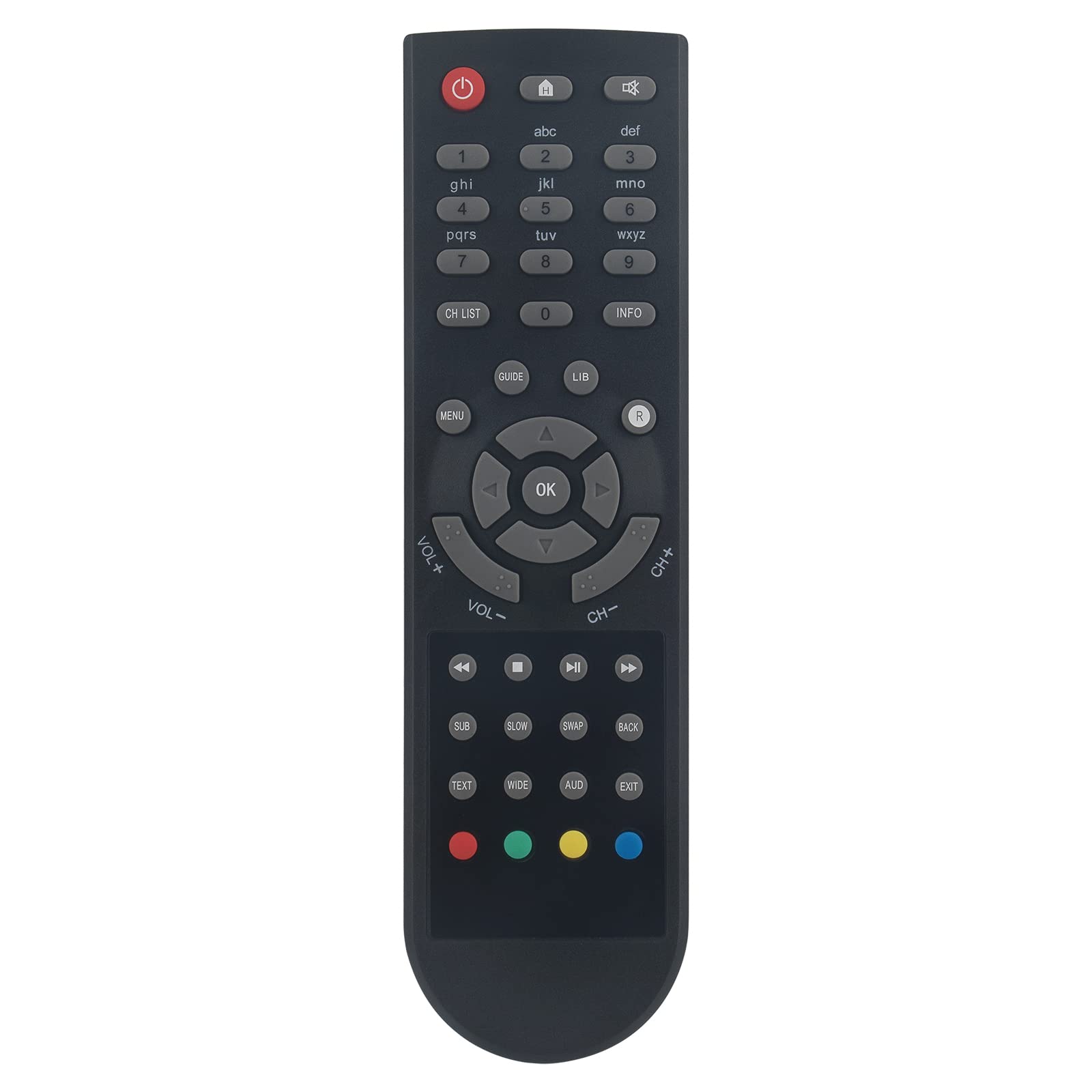 VINABTY GD11FVRSD32 Replacement Remote Control fit for Goodmans Freeview Recorder PVR Box GD11FVRSD50 GDB1232DTR GDB1225DTRXI RCGDB1232DTR