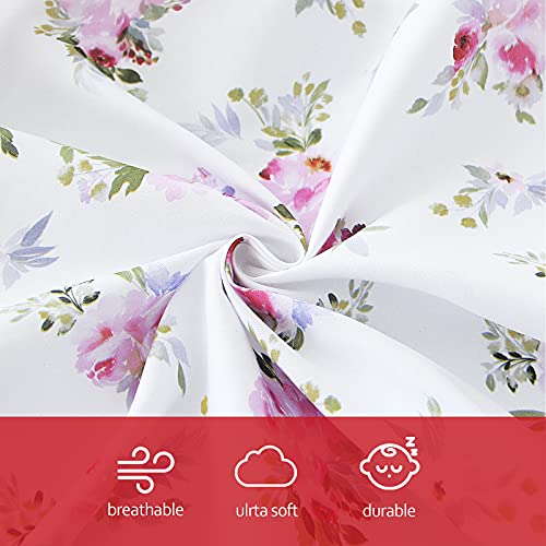 Nursing Pillow Cover for Girls Floral, Snug Fits Boppy Nursing Pillows