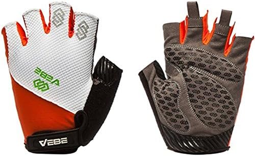 VEBE Mens/Womens Road Racing Biking Cycling Half Finger Gloves Anti-slip Padded Fitness Gloves