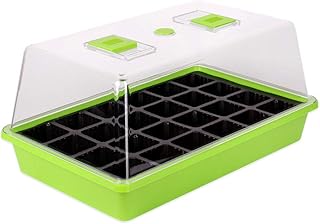 Schramm® Zimmergewächshaus Anzuchtkasten 1, 2 oder 3 Stück 38x24x18 cm Mini Gewächshaus Anzuchtset Anzucht Set Treibhaus Anzuchtschale mit Deckel und Belüftung, Größe:1 Stück