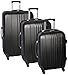 Traveler’s Choice Toronto 3-Piece Lightweight Expandable Spinner Set, Black (21