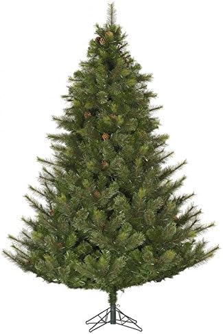 6' Artificial Pine Christmas Tree w/ Pine Cones - 450 White LED Lights