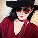 Women Fashion Twin-Beams Classic Metal Frame Mirror Sunglasses (Red)