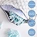 LIANLAM Shredded Memory Foam Pillow for Sleeping,Cooling Pillow with Premium Adjustable Loft Bed Pillow,Washable Removable Cover from Derived Rayon（Queen）