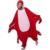 Unpifolov Octopus Pajamas Unisex Animal Jumpsuit Adult Cosplay Costumes