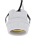 B&P Lamp® Medium Base, U-Clip Snap-in Porcelain Keyless Fixture Socket with 8.5" Wire Leads