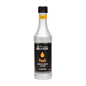 Monin Peach Flavor Concentrate 375ml Bottle
